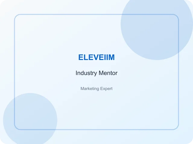 Neha Kapoor — ELEVEIIM industrial training mentor